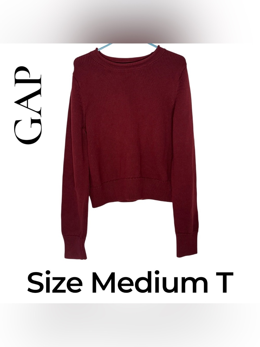 GAP Shrunken Roll Neck Sweater. Size Medium T